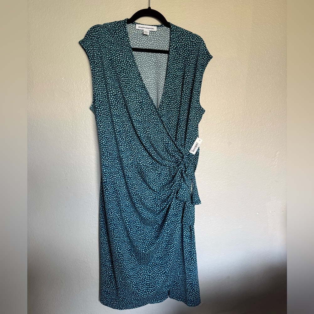 Amazon Essentials Women’s Classic Cap Sleeve Wrap Dress
